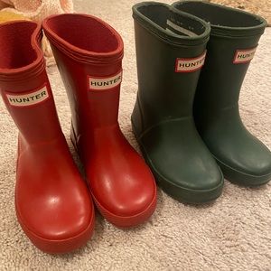 Hunter boots for toddler (2 pairs)